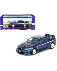 Nissan Skyline GT-R (R33) Nismo 400R RHD (Right Hand Drive) Midnight Purple II Metallic "Hong Kong Toycar Salon 2023 Special Edition" 1/64 Diecast Model Car by Inno Models