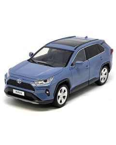 Toyota Rav4 Hybrid XLE Blue Metallic with Sunroof 1/24 Diecast Model Car