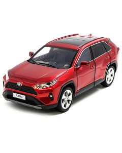 Toyota Rav4 Hybrid XLE Red Metallic with Sunroof 1/24 Diecast Model Car