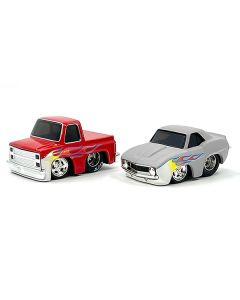 "Pro Street" Series 1 Chevrolet Double Pack Set of 2 Cars Diecast Model Cars by CarTuned