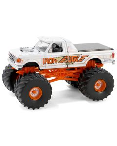 1990 Ford F-350 Monster Truck White "Iron Eagle" "Kings of Crunch" Series 15 1/64 Diecast Model Car by Greenlight