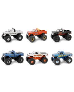 "Kings of Crunch" Set of 6 Monster Trucks Series 15 1/64 Diecast Model Trucks by Greenlight