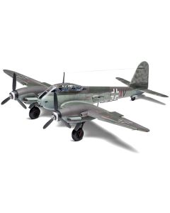 Level 2 Model Kit Messerschmitt Me410A-1/U2 & U4 Fighter-Bomber Aircraft with 2 Scheme Options 1/72 Plastic Model Kit by Airfix