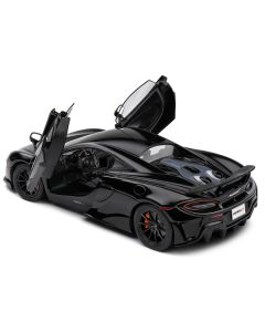 2018 McLaren 600LT Black 1/18 Diecast Model Car by Solido