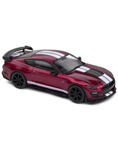 Shelby Mustang GT500 Fast Track Candy Purple with White Stripes 1/43 Diecast Model Car by Solido