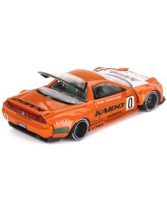 Honda NSX Kaido Racing V1 Orange with White Hood (Designed by Jun Imai) "Kaido House" Special 1/64 Diecast Model Car by Mini GT