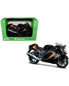 2022 Suzuki Hayabusa Black Metallic 1/12 Diecast Motorcycle Model by Maisto