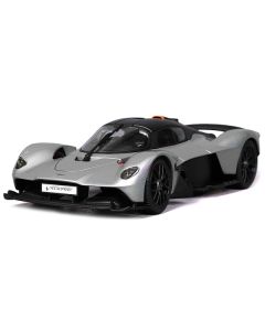 Aston Martin Valkyrie Silver Metallic with Matt Black Top "Special Edition" Series 1/18 Diecast Model Car by Maisto