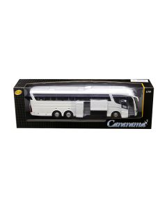 Super Coach Autobus White 1/50 Diecast Model by Cararama