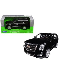 2017 Cadillac Escalade with Sunroof Black 1/24-1/27 Diecast Model Car by Welly