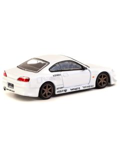 Nissan Silvia (S15) Vertex RHD (Right Hand Drive) White Metallic "Lamley Special Edition" "Global64" Series 1/64 Diecast Model by Tarmac Works