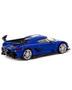 Koenigsegg Jesko Attack Blue Metallic "Global64" Series 1/64 Diecast Model by Tarmac Works