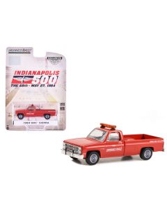 1984 GMC Sierra Pickup Truck "68th Annual Indianapolis 500 Mile Race Emergency Vehicle" Red "Hobby Exclusive" Series 1/64 Diecast Model Car by Greenlight