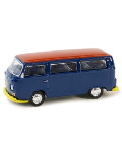 1968 Volkswagen Type 2 T2 Van Blue with Red Top "Vintage Ad Cars" Series 10 1/64 Diecast Model Car by Greenlight