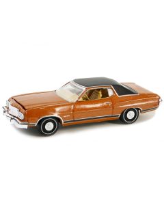 1973 Ford Gran Torino Copper Metallic with Black Vinyl Top "Vintage Ad Cars" Series 10 1/64 Diecast Model Car by Greenlight