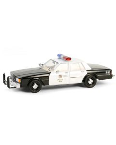 1989 Chevrolet Caprice Black and White "Los Angeles Police Department (LAPD)" "Hot Pursuit" Series 10 1/24 Diecast Model Car by Greenlight