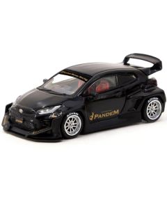 Toyota Pandem GR Yaris RHD (Right Hand Drive) Black "Road64" Series 1/64 Diecast Model Car by Tarmac Works