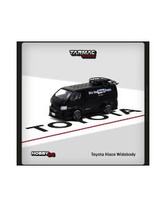 Toyota Hiace Widebody Van RHD (Right Hand Drive) Matt Black with Roof Rack "Drive Your Teenage Dreams" "Hobby64" Series 1/64 Diecast Model Car by Tarmac Works