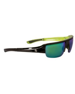 Poptical Popgun Sunglasses Gloss Black-Grn Crystal/Gray-Grn Mirror