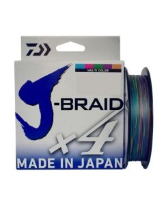 Daiwa J-Braid X4 Filler Spool 65lb Multi-Color 300 Yds