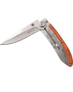 MTech USA MTech Folder 3.25 in Blade Wood-Stainless Steel Handle