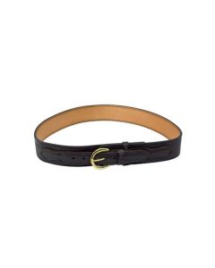 Safariland Border Patrol Belt w Brass Buckle 2.25in sz 36 Blk