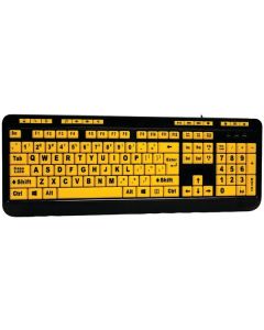 Adesso AKB-132UY EasyTouch 132 Luminous Large-Print Desktop Keyboard