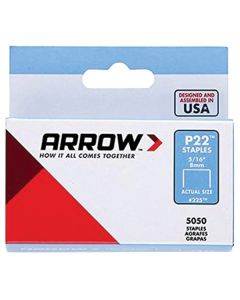 Arrow 225 P22 Plier Staples, 5,050 pack (5/16 In.)