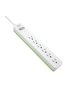 APC PE66W 6-Outlet SurgeArrest Surge Protector (6 Outlet; White)