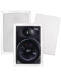 BIC America M-PRO6W Muro M-PRO6W Outdoor 6.5-In. with Pivoting Tweeters Outdoor In-Wall Speakers, 150 Watts