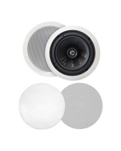 BIC America MSRPRO6 Muro MSR-PRO6 Outdoor 125-Watt-Continuous-Power 6.5-In. In-Ceiling Speaker with Pivoting Tweeter, 2 Count