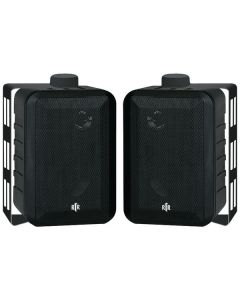 BIC America RTRV44-2 RtR Series RTRV44-2 4-In. Indoor/Outdoor Weather-Resistant Speakers, 100 Watts (Black)