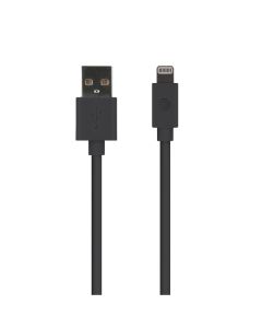 AT&T PVLC10-BLK PVC Charge and Sync Lightning Cable, 10 Feet (Black)