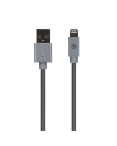 AT&T PVLC10-GRY PVC Charge and Sync Lightning Cable, 10 Feet (Gray)