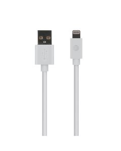 AT&T PVLC10-WHT PVC Charge and Sync Lightning Cable, 10 Feet (White)