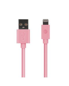 AT&T PVLC1-PNK 4-Ft. PVC Charge and Sync Lightning Cable (Pink)