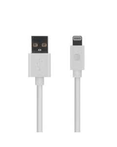 AT&T PVLC1-WHT 4-Ft. PVC Charge and Sync Lightning Cable (White)