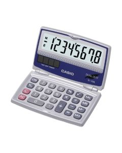 CASIO SL-100L Solar Calculator with Folding Hard Case