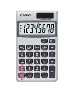 CASIO SL300VE/SL300SV Solar Wallet Calculator with 8-Digit Display (Silver)