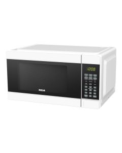 RCA RMW1132-WHITE 1.1-Cu. Ft. Countertop Microwave Oven with Glass Turntable, 1,000 Watts, White