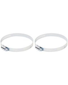 Deflecto MCX4 4" Worm Drive Clamps, 2 pk