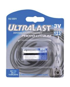 Ultralast UL1231 UL1231 3-Volt CR123A Lithium Photo Battery