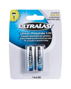 Ultralast UL14430SL-2P UL14430SL-2P 14430 Lithium Batteries for Solar Lighting, 2 pk