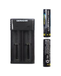 Ultralast UL1865K-26 Lithium Ion Charger/Batteries Combo Kit