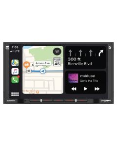 Dual DCPA701 7-Inch Double-DIN In-Dash Digital Media Receiver with Bluetooth, Android Auto, and Wired Apple CarPlay