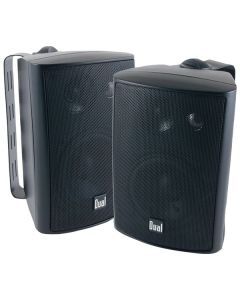 Dual LU47PB 4" 3-Way Indoor/Outdoor Speakers (Black)