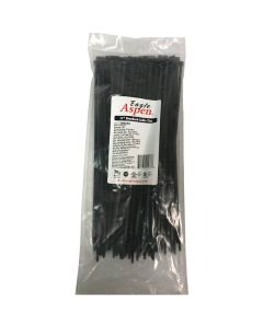 Eagle Aspen 500233 Temperature-Rated Cable Ties, 100 Pack (11 In.; Black)