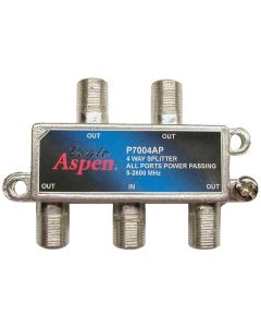 Eagle Aspen 500312 4-Way 2,600 MHz Coaxial Splitter with All-Port Power Passing