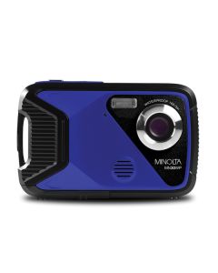 Minolta MN30WP-BL MN30WP Waterproof 4x Digital Zoom 21 MP/1080p Digital Camera (Blue)