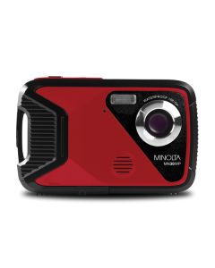 Minolta MN30WP-R MN30WP Waterproof 4x Digital Zoom 21 MP/1080p Digital Camera (Red)